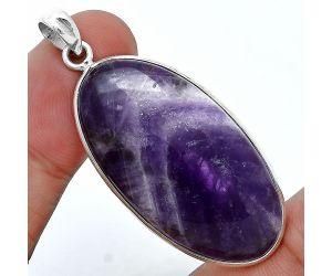 Chevron Amethyst Pendant SDP157214 P-1001, 20x38 mm