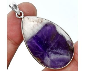 Chevron Amethyst Pendant SDP157218 P-1001, 23x36 mm