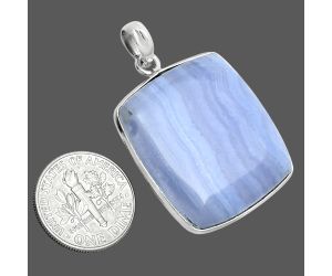 Blue Lace Agate Pendant SDP157223 P-1001, 25x27 mm