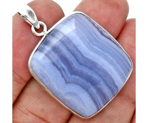 Blue Lace Agate Pendant SDP157233 P-1001, 25x27 mm