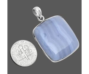 Blue Lace Agate Pendant SDP157233 P-1001, 25x27 mm