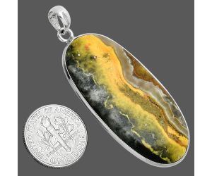 Indonesian Bumble Bee Pendant SDP157240 P-1001, 20x43 mm