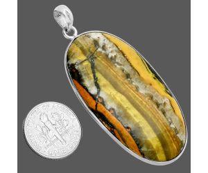 Indonesian Bumble Bee Pendant SDP157242 P-1001, 25x47 mm