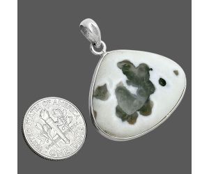 Horse Canyon Moss Agate Pendant SDP157268 P-1001, 20x30 mm