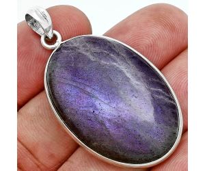 Purple Labradorite Pendant SDP157274 P-1001, 22x33 mm