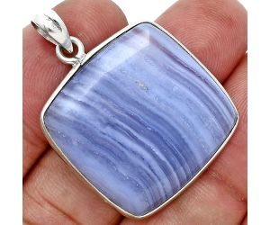 Blue Lace Agate Pendant SDP157275 P-1001, 24x26 mm