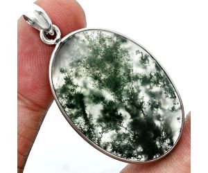 Moss Agate Pendant SDP157278 P-1001, 22x33 mm