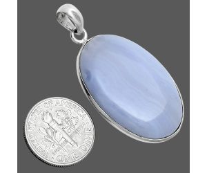 Blue Lace Agate Pendant SDP157282 P-1001, 20x31 mm