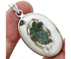 Horse Canyon Moss Agate Pendant SDP157285 P-1001, 19x29 mm