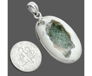 Horse Canyon Moss Agate Pendant SDP157285 P-1001, 19x29 mm