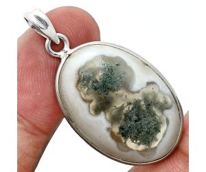 Horse Canyon Moss Agate Pendant SDP157286 P-1001, 18x26 mm