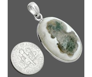 Horse Canyon Moss Agate Pendant SDP157286 P-1001, 18x26 mm