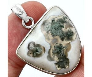 Horse Canyon Moss Agate Pendant SDP157287 P-1001, 21x23 mm