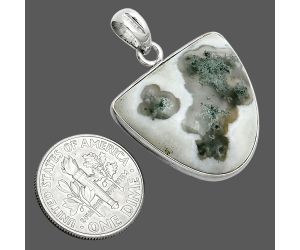 Horse Canyon Moss Agate Pendant SDP157287 P-1001, 21x23 mm