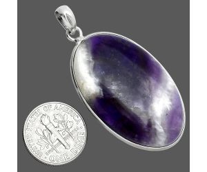 Chevron Amethyst Pendant SDP157296 P-1001, 24x37 mm