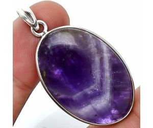 Chevron Amethyst Pendant SDP157297 P-1001, 21x31 mm