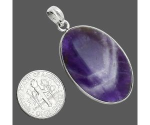 Chevron Amethyst Pendant SDP157297 P-1001, 21x31 mm