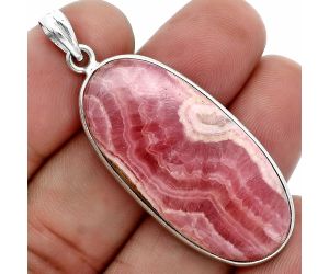 Rhodochrosite Argentina Pendant SDP157303 P-1001, 18x38 mm