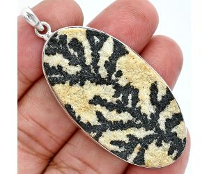 Germany Psilomelane Dendrite Pendant SDP157339 P-1001, 25x47 mm