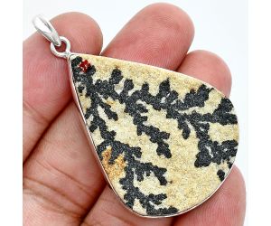 Germany Psilomelane Dendrite Pendant SDP157340 P-1001, 32x42 mm