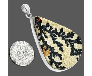 Germany Psilomelane Dendrite Pendant SDP157340 P-1001, 32x42 mm