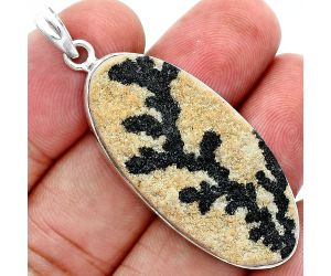 Germany Psilomelane Dendrite Pendant SDP157344 P-1001, 18x38 mm