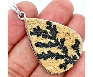 Germany Psilomelane Dendrite Pendant SDP157348 P-1001, 26x35 mm