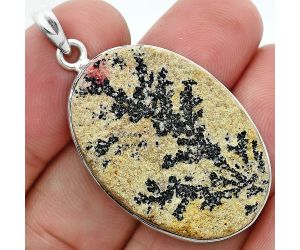 Germany Psilomelane Dendrite Pendant SDP157350 P-1001, 22x32 mm