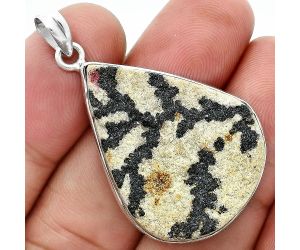 Germany Psilomelane Dendrite Pendant SDP157352 P-1001, 24x32 mm