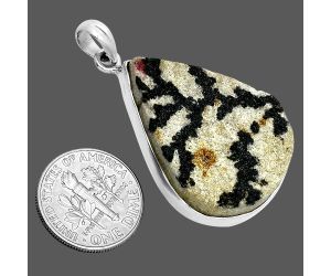 Germany Psilomelane Dendrite Pendant SDP157352 P-1001, 24x32 mm