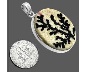 Germany Psilomelane Dendrite Pendant SDP157353 P-1001, 22x28 mm