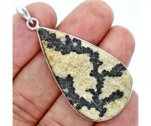 Germany Psilomelane Dendrite Pendant SDP157354 P-1001, 23x41 mm