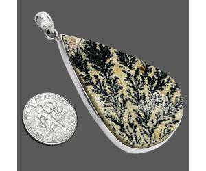 Germany Psilomelane Dendrite Pendant SDP157356 P-1001, 29x51 mm