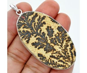 Germany Psilomelane Dendrite Pendant SDP157358 P-1001, 28x51 mm