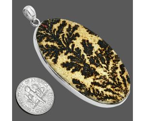 Germany Psilomelane Dendrite Pendant SDP157358 P-1001, 28x51 mm