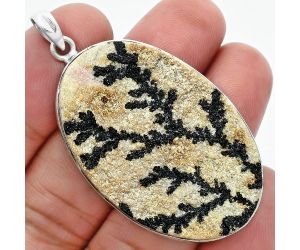 Germany Psilomelane Dendrite Pendant SDP157359 P-1001, 28x42 mm