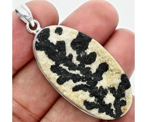 Germany Psilomelane Dendrite Pendant SDP157360 P-1001, 20x38 mm