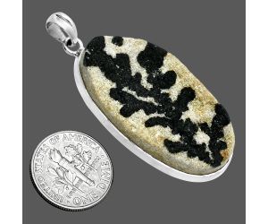 Germany Psilomelane Dendrite Pendant SDP157360 P-1001, 20x38 mm