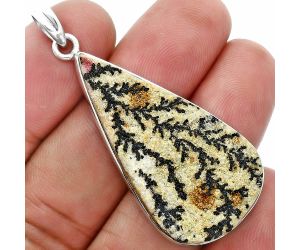 Germany Psilomelane Dendrite Pendant SDP157361 P-1001, 20x38 mm