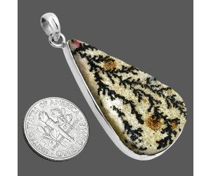 Germany Psilomelane Dendrite Pendant SDP157361 P-1001, 20x38 mm