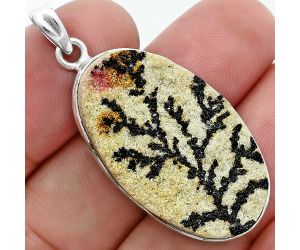 Germany Psilomelane Dendrite Pendant SDP157362 P-1001, 19x31 mm