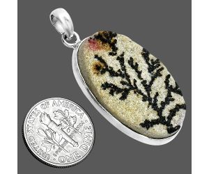 Germany Psilomelane Dendrite Pendant SDP157362 P-1001, 19x31 mm