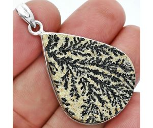 Germany Psilomelane Dendrite Pendant SDP157363 P-1001, 24x32 mm