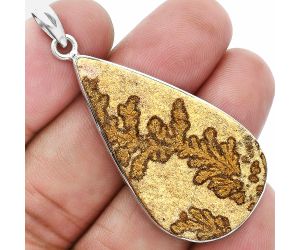 Germany Psilomelane Dendrite Pendant SDP157368 P-1001, 22x39 mm