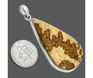 Germany Psilomelane Dendrite Pendant SDP157368 P-1001, 22x39 mm