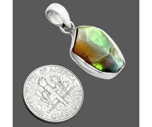 Ethiopian Opal Rough Pendant SDP157369 P-1001, 11x17 mm