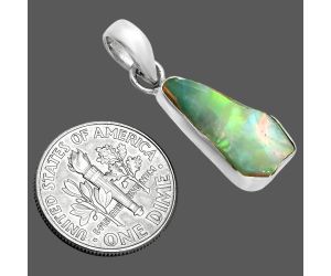 Ethiopian Opal Rough Pendant SDP157370 P-1001, 9x18 mm