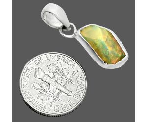 Ethiopian Opal Rough Pendant SDP157373 P-1001, 7x13 mm