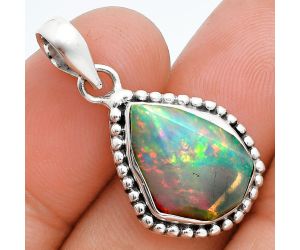 Ethiopian Opal Rough Pendant SDP157377 P-1052, 12x16 mm