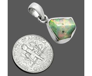 Ethiopian Opal Rough Pendant SDP157379 P-1001, 12x12 mm